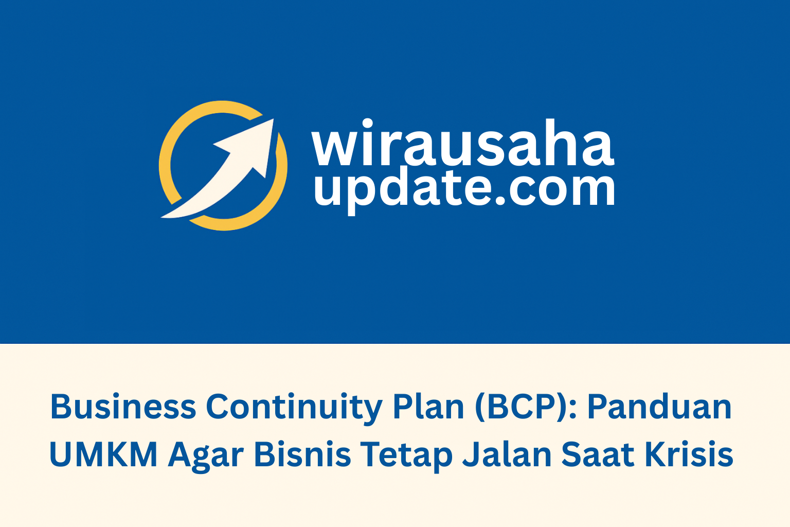 business continuity plan umkm