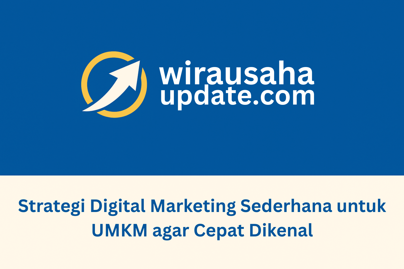 strategi digital marketing untuk UMKM