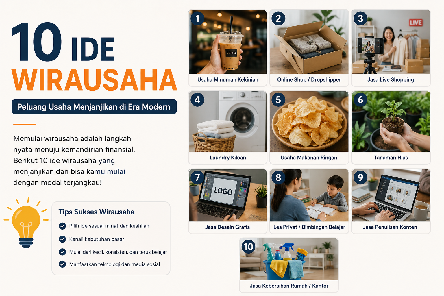 10 ide wirausaha dengan modal kecil