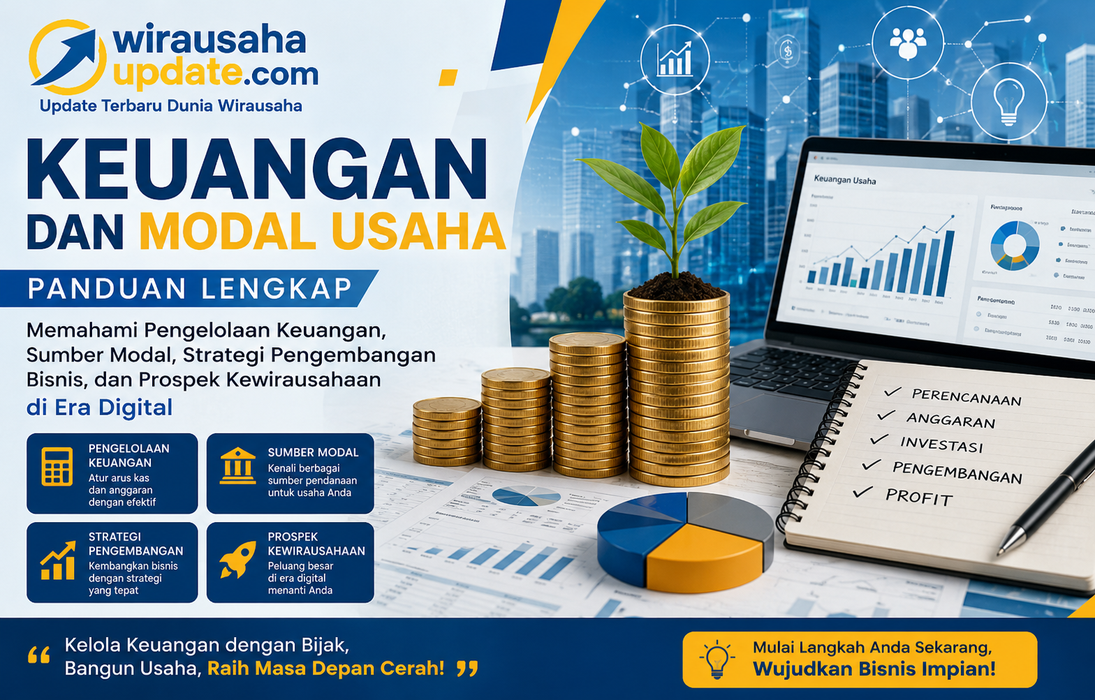 Keuangan adalah kegiatan mengelola uang, aset, pendapatan, dan pengeluaran agar tujuan pribadi maupun bisnis dapat tercapai secara efektif. Dalam dunia usaha, keuangan berfungsi untuk mengatur pemasukan, pengeluaran, investasi, dan keuntungan sehingga bisnis dapat berjalan dengan baik.